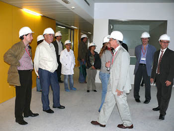 Arquitectes i enginyers de diversos països visiten les obres del Taulí Nou