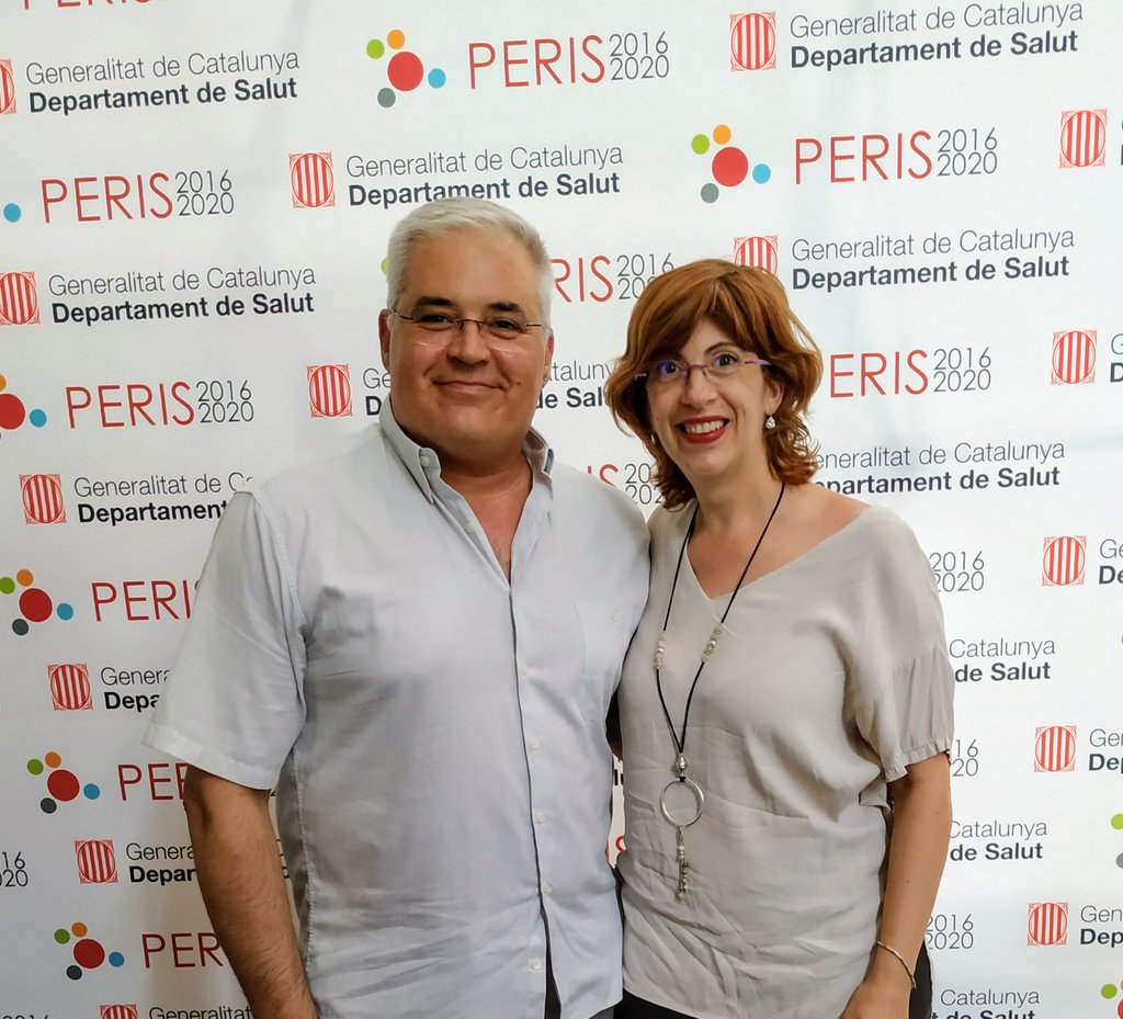 Jordi Torralbas i Mònica Sianes, els dos professionals d’Infermeria premiats