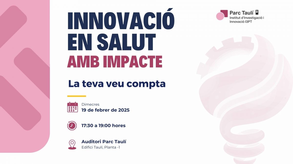 Innovació en salut amb impacte: La teva veu compta